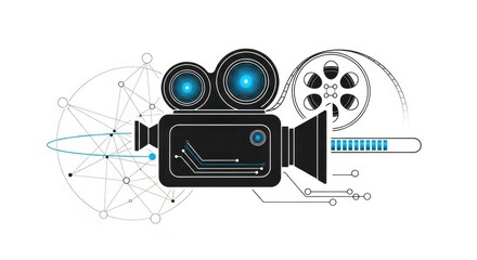 Technological Filmography: A Digital Interpretation of Cinema's Evolution and Connectivity