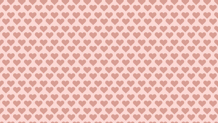 A vector seamless pattern with hearts. Pink hearts background.