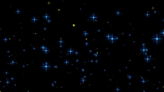 White glowing stars sparkle, blinking retro vector stars and dots, twinkling starry night sky, looping animation, doodle glitter trail, twinkle magic dust animation, shimmer stars sparkle 