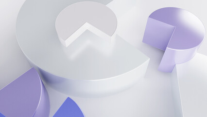 Round shapes with triangular angle design element background