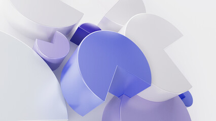 Round shapes with triangular angle design element background