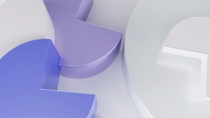 Round shapes with triangular angle design element background