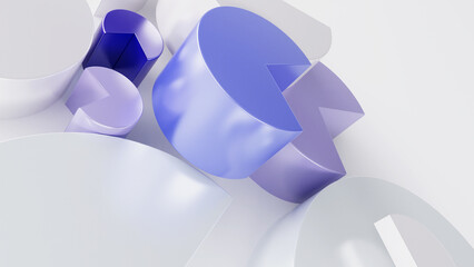 Round shapes with triangular angle design element background