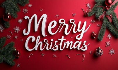 A beautifully designed and festive New Year 2025 Greeting Card featuring colorful ornaments and a pine background.