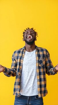 A person wearing dreadlocks and a plaid shirt, perfect for representing alternative culture or music enthusiasts