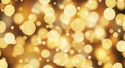 Obraz premium Golden Bokeh Lights Festive Celebration Abstract Background Elegant Celebration Sparkle Party