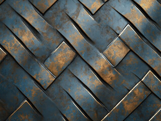 Distressed and Dirty Industrial Metal Surface Texture - Polished Chrome Shiny Metal Surface Close-up