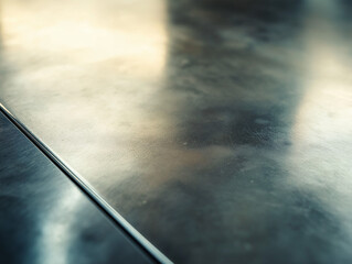 Distressed and Dirty Industrial Metal Surface Texture - Polished Chrome Shiny Metal Surface Close-up