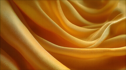 Orange cloth with beige luxury silk modern mockup with wave folded cloth beauty wallpaper product presentation background