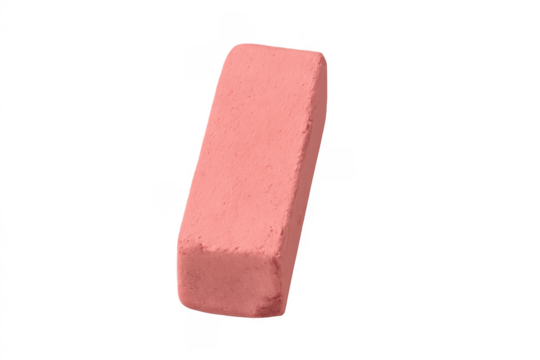 Pink rubber eraser school supply correcting mistakes