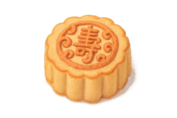 Chinese mooncake for mid-autumn festival with longevity character