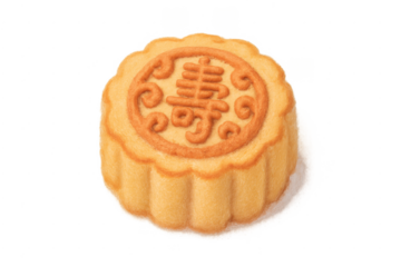 Chinese mooncake for mid-autumn festival with longevity character