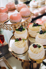 Delicious dessert buffet offering sweet treats