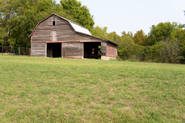 Fototapeta premium old barn in the field