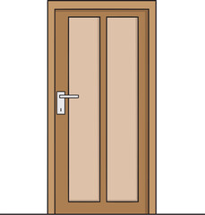 door vector illustration isolated on white background