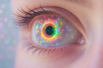 Close-up of human iris