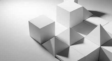 Obraz premium abstract background with cubes