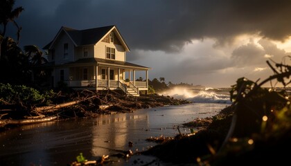 Okan an der K&uuml;ste Sturm