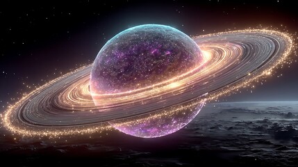 Beautiful futuristic cosmic scene high resolution picture