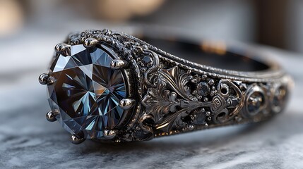 Beautiful gemstone luxury ring high resolution picture