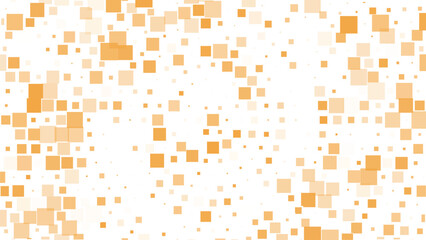 Orange mosaic halftone square pattern background, abstract geometric dotted texture with gradient tone, digital modern vector design, warm minimal retro composition