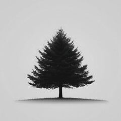 Beautiful luminous tree shining with golden glow high resolution picture