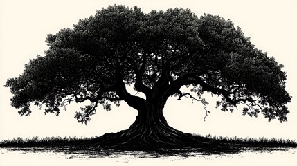 Beautiful monochrome tree detailed high resolution picture