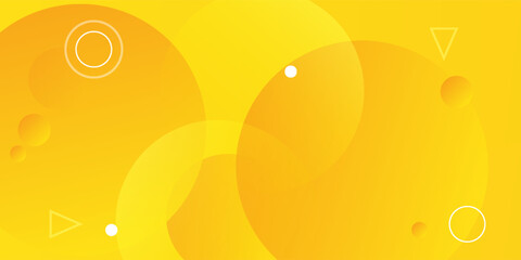 yellow waves background. circle shapes composition. dynamic shapes composition and elements. modern design in eps10 .