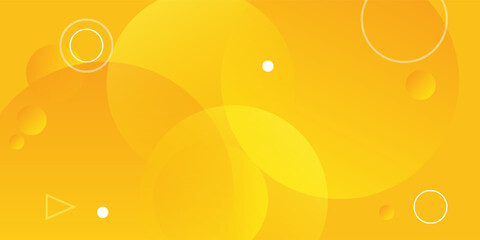 yellow waves background. circle shapes composition. dynamic shapes composition and elements. modern design in eps10 .