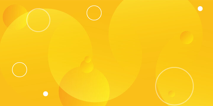 yellow waves background. circle shapes composition. dynamic shapes composition and elements. modern design in eps10 .