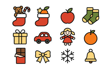 No punctuation chinese illustration emojis festive icons clean models geometric icon vector