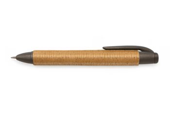 Recycled cardboard ballpoint pen promoting sustainability and eco-friendly office supplies