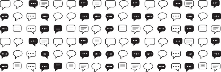 chat message bubble icons vector ui speech dialog symbols