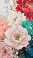  This luxurious artwork is ideal for high-end interior decor such as canvas prints and wallpaper, elegant wedding invitations, premium product packaging, and as a sophisticated background for digital 