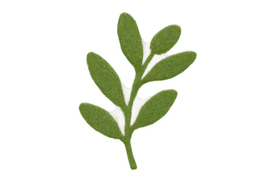 Felt mistletoe branch celebrating christmas and holiday season - Powered by Adobe
