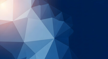Abstract polygonal background design with blue hues and geometric shapes