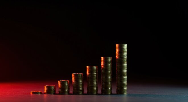 Financial contribution suggesting community support and charitable giving. Resources flowing into a needy cause to foster growth and aid ,account ,money ,coin