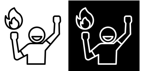 Passion Icon Set White Style Collection