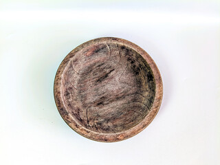 Rustic wooden bowl with unique grain perfect for natural food presentation and warm home decor accents in modern kitchens or cozy dining rooms