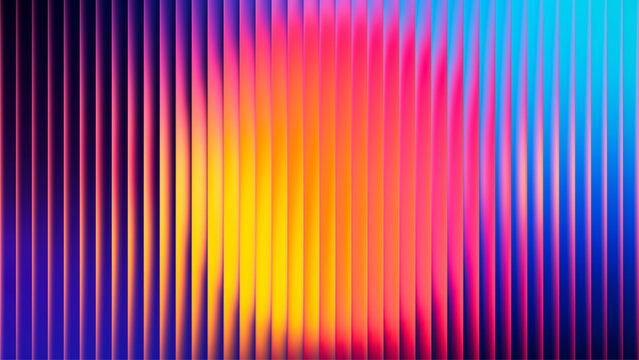 Vibrant gradient circular banner with ribbed fractal glass texture and interplay of warm cool tones. Dynamic abstract artwork perfect for modern banners, marketing visuals, creative artistic project