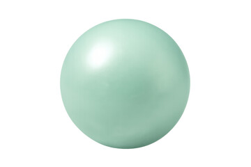 Obraz premium Mint green 3d sphere rendering on transparent background