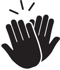 Clapping hands icon for praise and appreciation