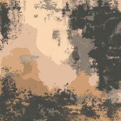 Grunge textured wall surface showing peeling paint and cracks. Vector grunge texture background or wallpaper