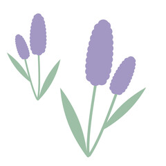 デフォルメ調お花のかわいいイラスト素材