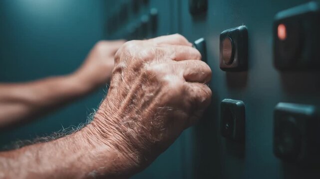 Medium shot capturing hands adjusting settings on a customizable curing chamber control panel tailored for specialized retread curing cycles