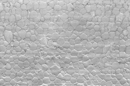 White Expanded Polystyrene Foam Texture Background