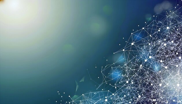 blue dark sophisticated Neural networks complex shape network background representing connectivity mind. Digital technology and data visualization. Ideal for business , science presentations. AI