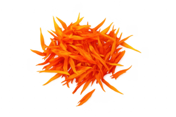 Safflower petals dried orange spice food ingredient