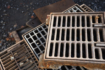 交換された鉄の排水溝