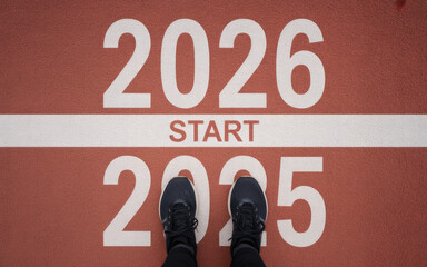 Ready to sprint into the new year, poised at the start line for 2026, leaving 2025 behind.
